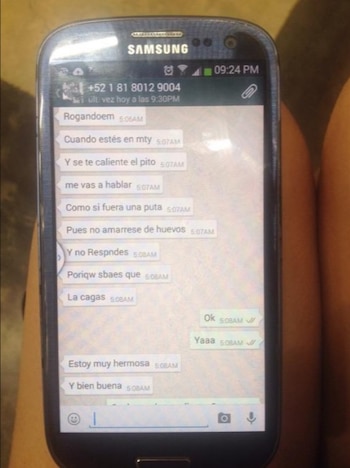 Otra captura de los mensajes