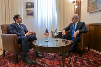 Marco Rubio y Benjamín Netanyahu