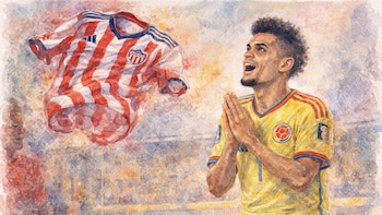 Luis Díaz enloqueció a los hinchas del Junior por gesto que hizo en pleno banderazo previo del partido entre Colombia y RD Congo