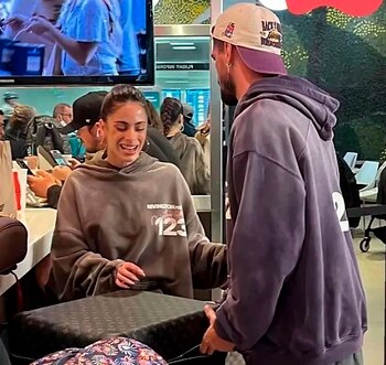 Tini y Rodrigo de Paul