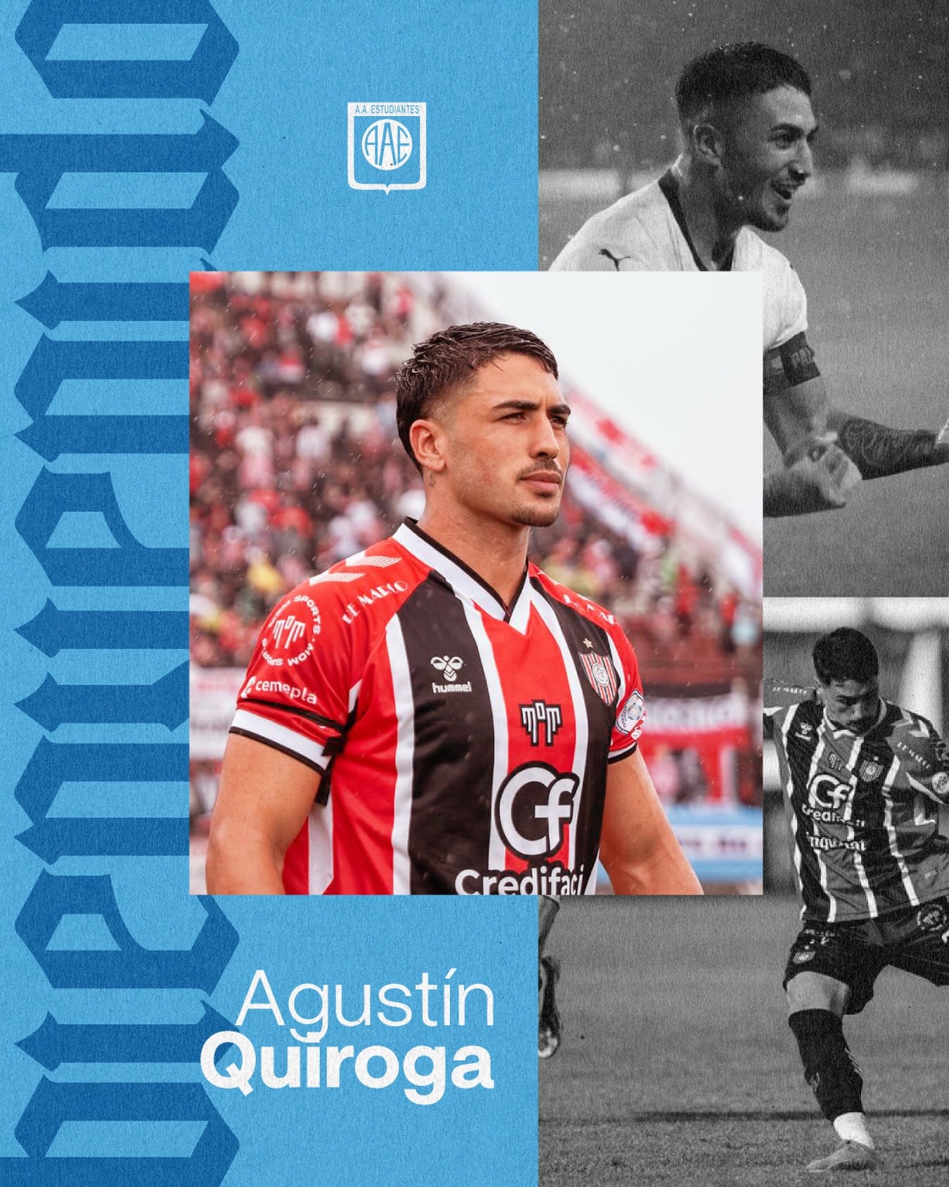El defensor surgido de Independiente de Avellaneda, Agustín Quiroga, se unió a Estudiantes de Río Cuarto