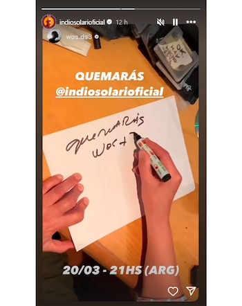 Indio Solari anunció colaboración con Wos