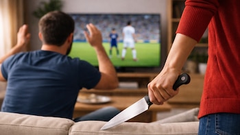 Una mujer apuñala a su