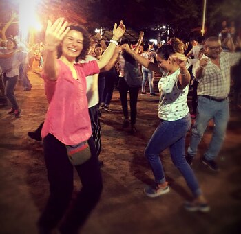 Elisa Pavin viajó a Buenos