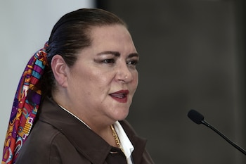 La consejera presidenta del Instituto Nacional Electoral (INE), Guadalupe Taddei, informó que en los próximos días se regularizará la entrega de las credenciales para votar (EFE/ José Méndez)