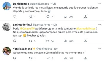 Muchos televidentes de 'Los medallistas'