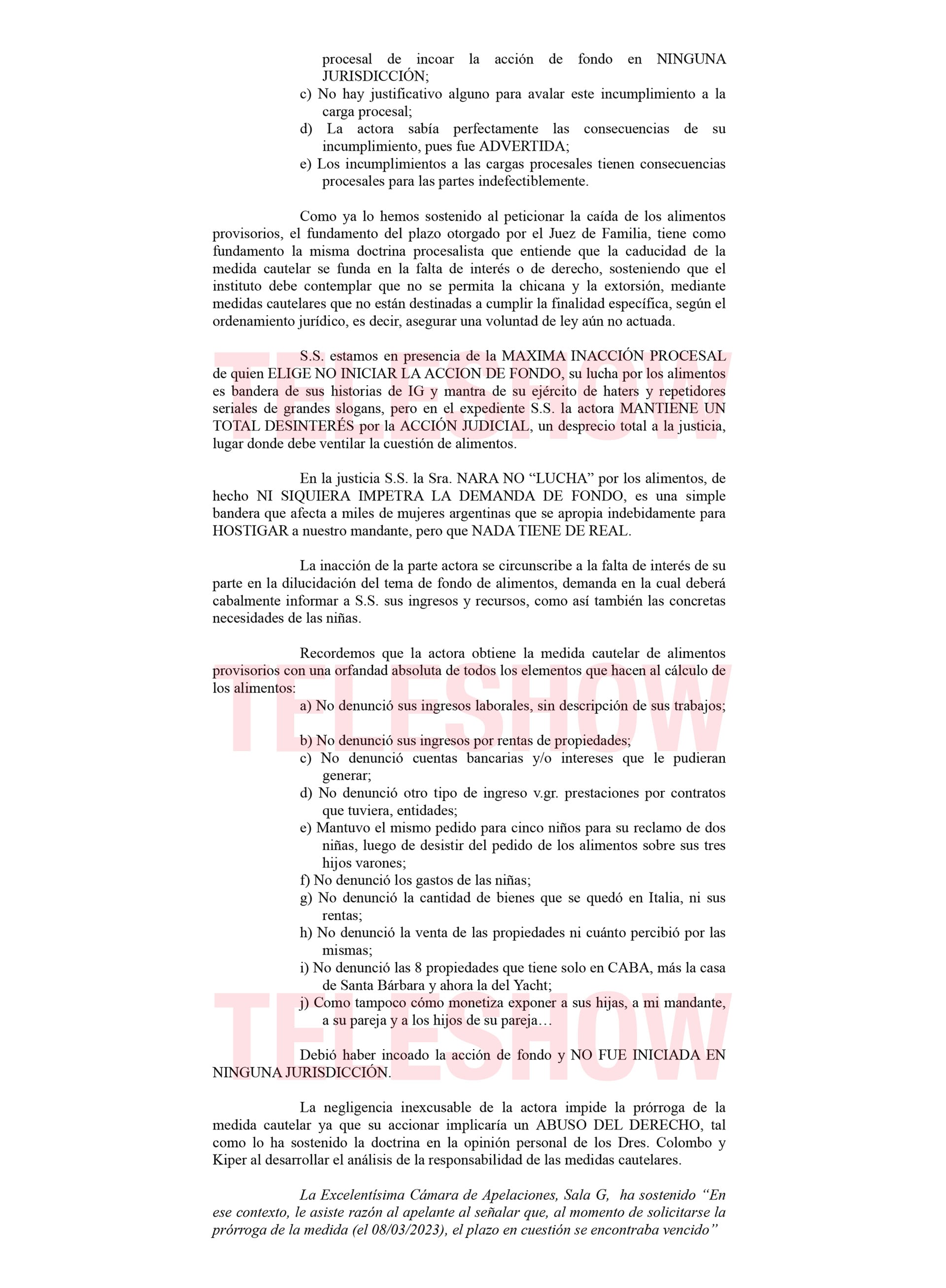 La defensa de Mauro Icardi presenta argumentos contra la demanda de alimentos, señalando la