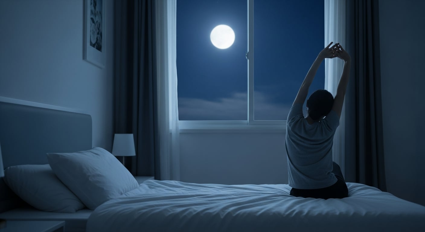 La respiración 4-7-8 es una técnica recomendada para reducir el estrés nocturno y favorecer el descanso (Imagen Ilustrativa Infobae)