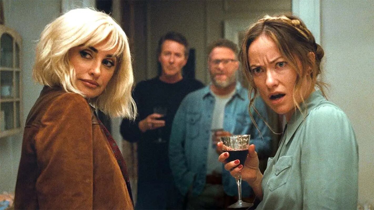Penélope Cruz, Olivia Wilde, junto a Edward Norton y Seth Rogen en la película