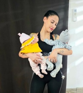 Paula quedó embarazada de trillizos,