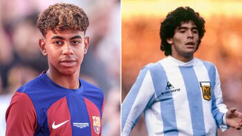 Lamine Yamal y Diego Armando