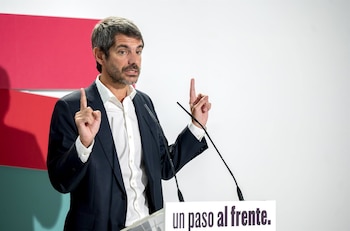 31/08/2026 El ministro de Cultura y portavoz de Sumar, Ernest Urtasun, interviene en una comparecencia ante los medios de comunicación, a 31 de agosto de 2026, en Madrid (España).
POLITICA
Alberto Ortega - Europa Press