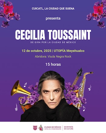 Cecilia Toussaint se presentará este