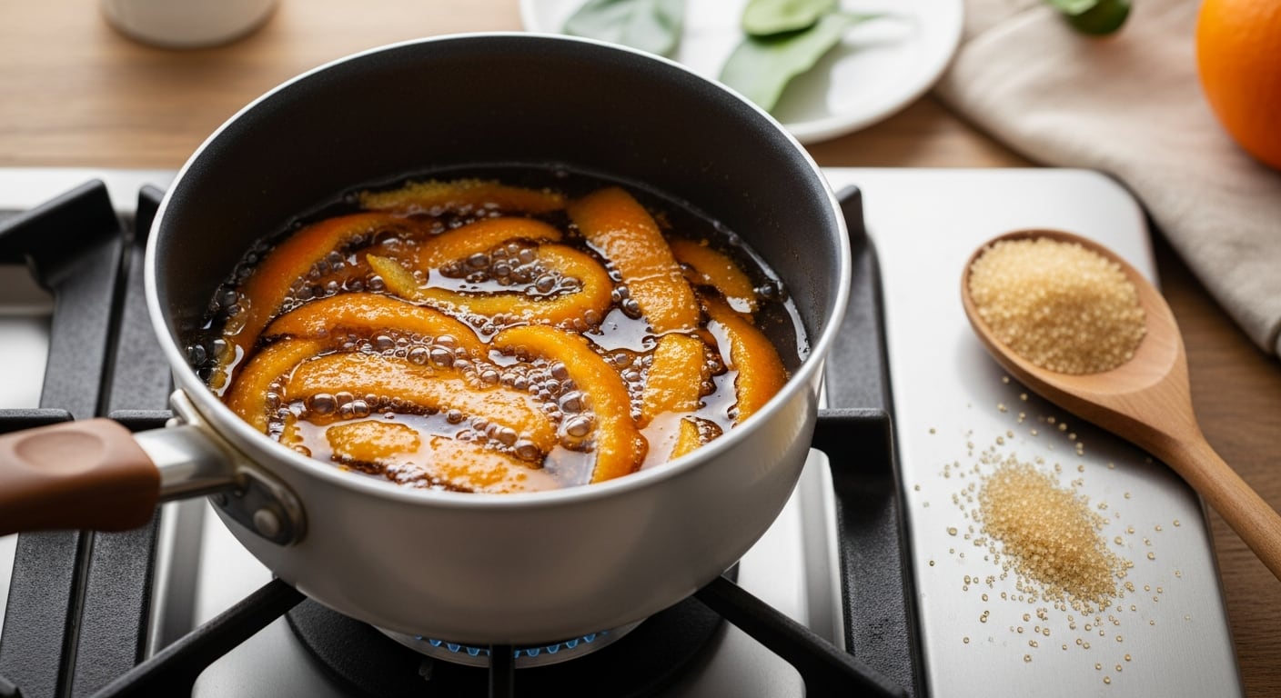 Para qué sirve hervir cáscaras de mandarina con azúcar