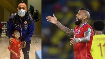 Arturo Vidal y Samuel en