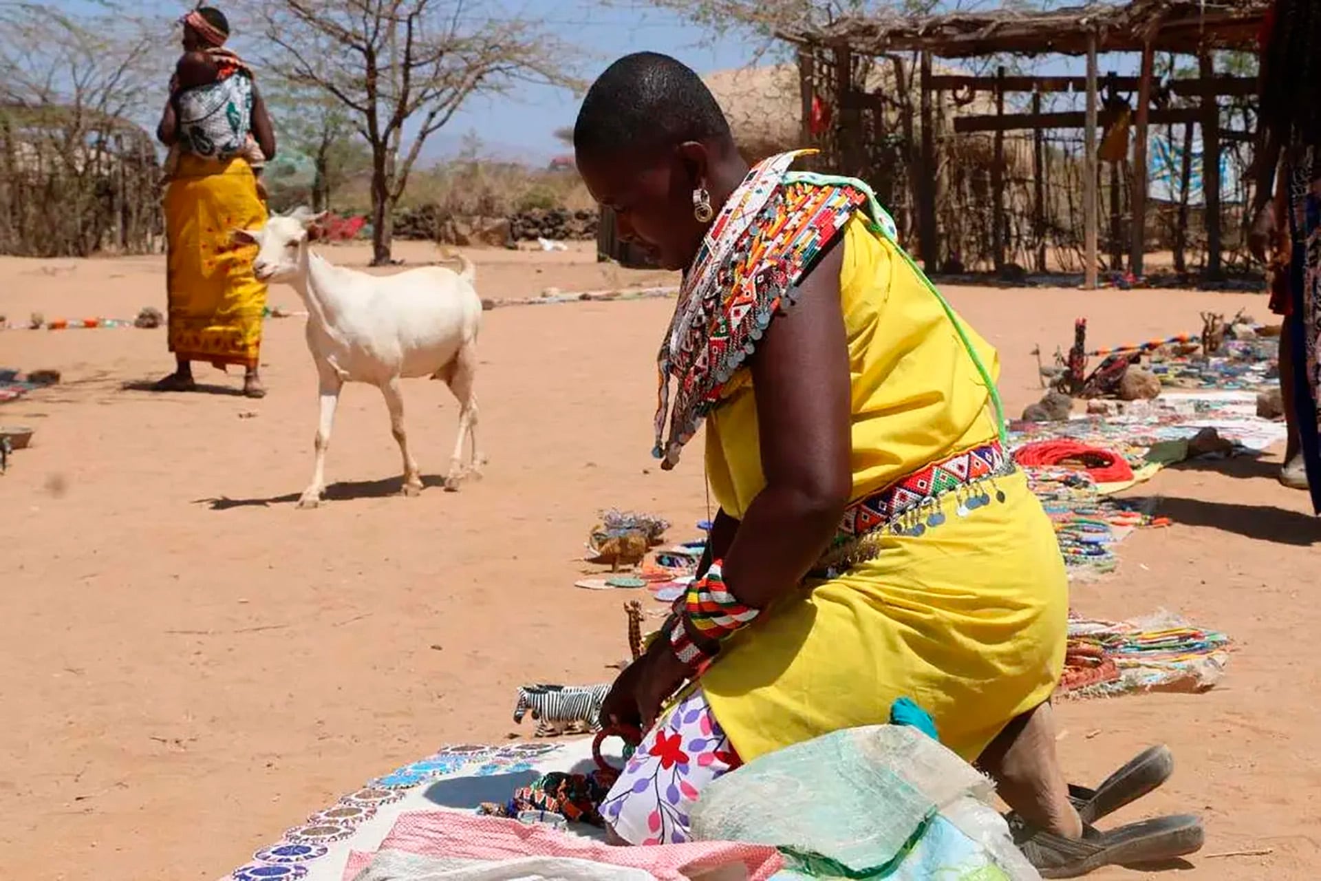 La comunidad de Umoja se fundó en 1990 como refugio para mujeres víctimas de violencia en Samburu Crédito: OCHA/Joy Maingi