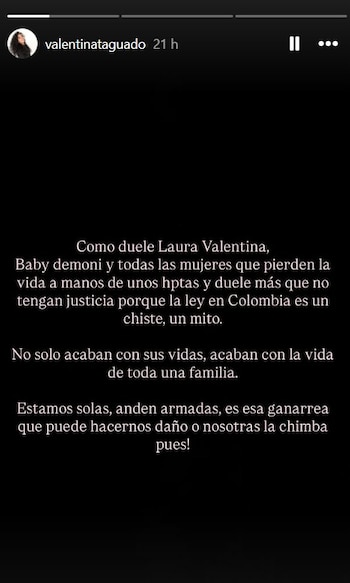 El poderoso mensaje de Valentina