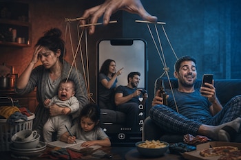 Personas alrededor del mundo han iniciado una nueva serie de videos en donde se quejan por no recibir la atención de sus esposas tras la llegada de los hijos.