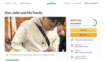a través de una plataforma de financiación colectiva, o crowdfounding, se está recolectando dinero para los gastos funerarios y de repatriación del cuerpo del adolescente, oriundo de Cartagena, Bolívar (Colombia) - crédito GoFundMe / sitio web