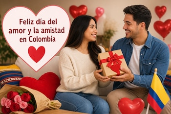 El Día del Amor y la Amistad en Colombia se celebrará el 19 de septiembre de 2026 y ya impulsa conversaciones de consumo en redes sociales - crédito VisualesIA/Imagen Ilustrativa Infobae