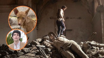 La historia de Pacharán, el perro abandonado que adoptó Javier Calvo e hizo un cameo en ‘La bola negra’