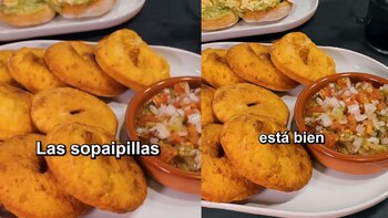 Las sopaipillas y el pebre