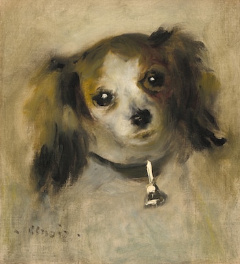 La pintura "Cabeza de perro",