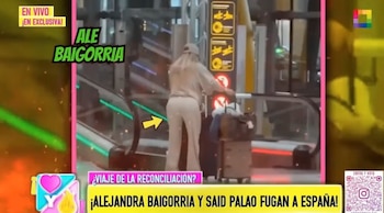 Alejandra Baigorria y Said Palao: imágenes en España desatan dudas sobre su relación. Captura: Willax.