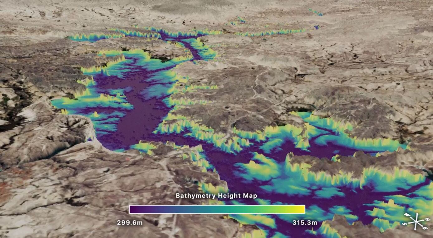El embalse Amistad, situado en la frontera entre Estados Unidos y México, refleja la variabilidad en la disponibilidad de agua dulce nasa
