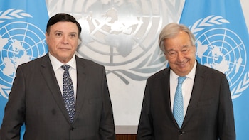 Boris Marchegiani presenta cartas credenciales ante António Guterres como embajador de Costa Rica ante la ONU