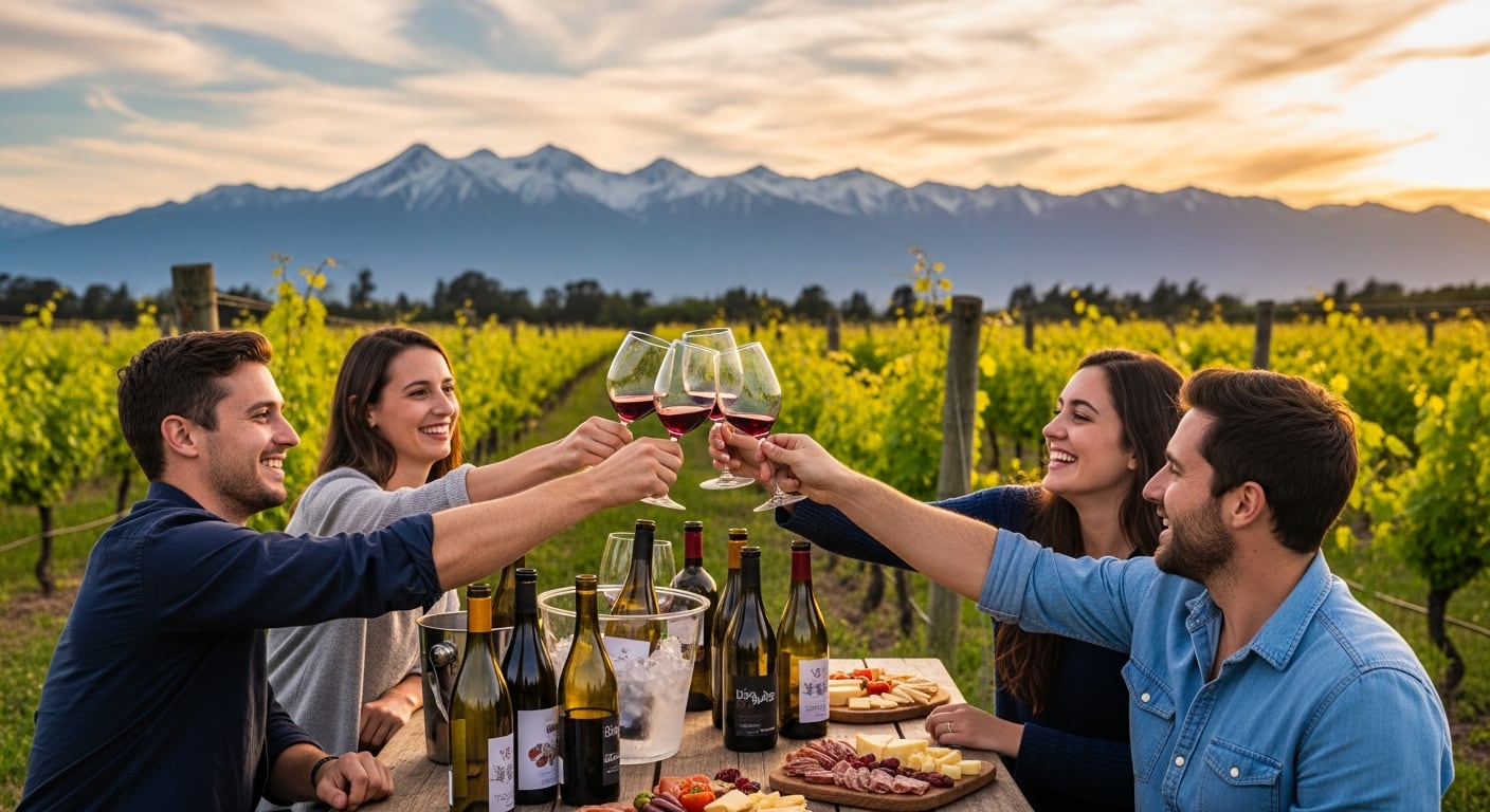 Los vinos livianos y bien refrescados acompañan la variedad de una picada, blancos rosados espumosos y tintos jóvenes se adaptan a este aperitivo (Imagen Ilustrativa Infobae)