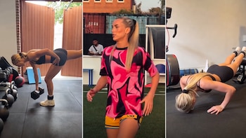 Kelci Rose mostró su rutina de entrenamiento y lanzó un guiño para Marcos Senesi: “Él nunca quiso una chica pilates”