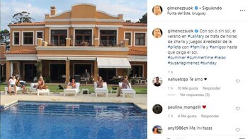 La foto que subió Susana