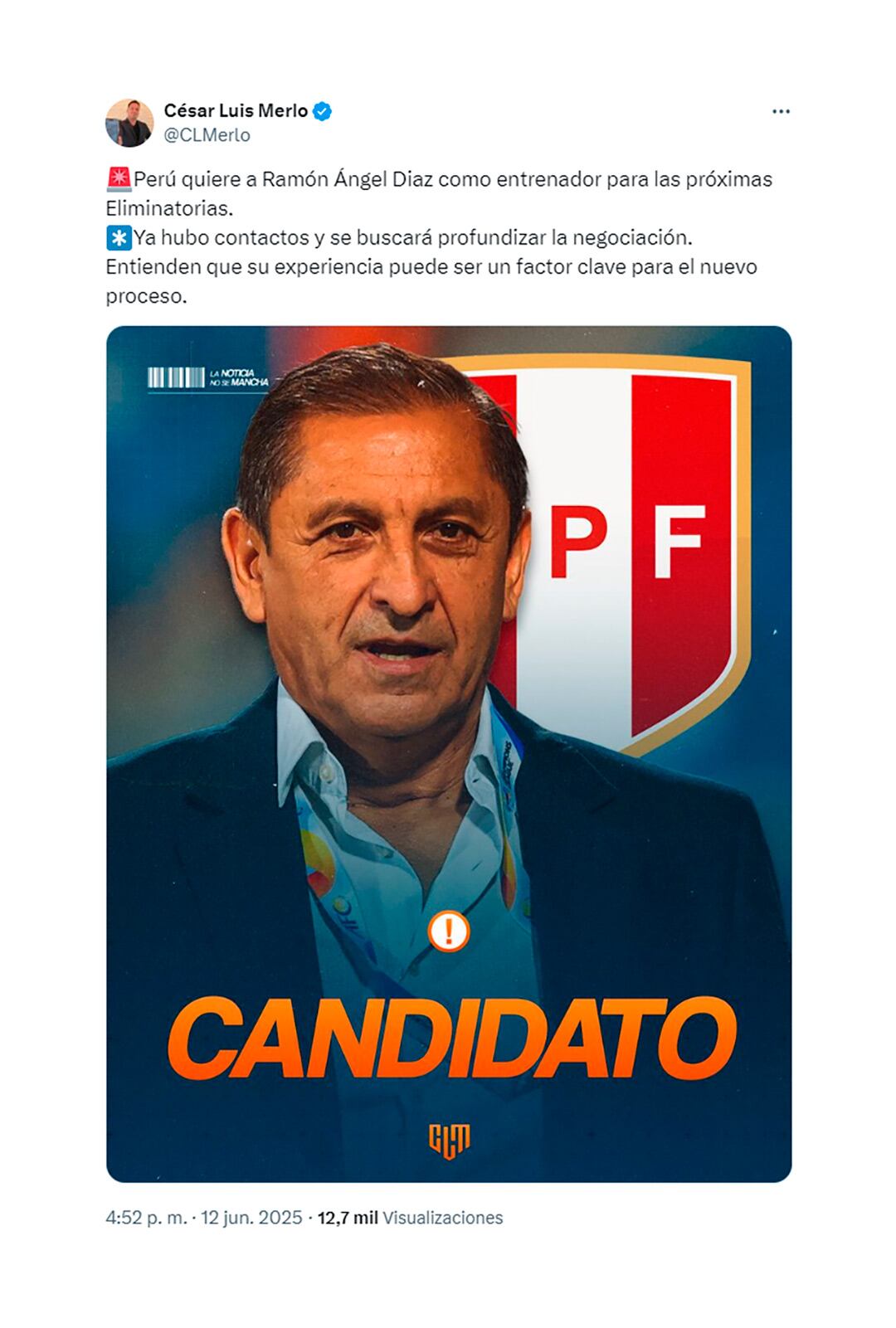 El periodista César Merlo reveló el interés