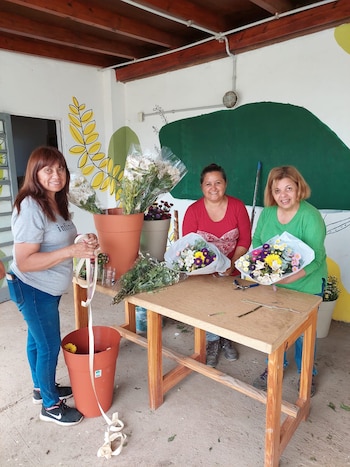 El armado de ramos de