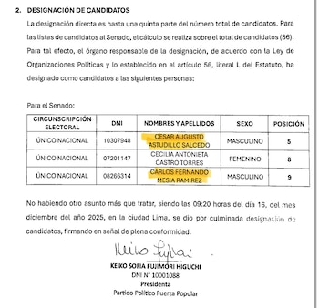 César Astudillo y Carlos Mesía