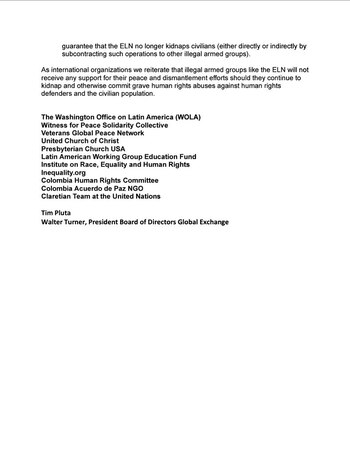 Diversas organizaciones internacionales rechazaron el