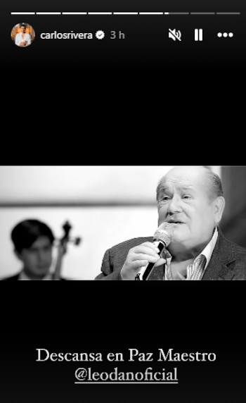 Carlos Rivera reacciona al fallecimiento