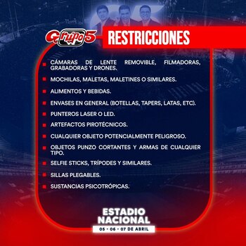 Grupo 5 dará tercer show