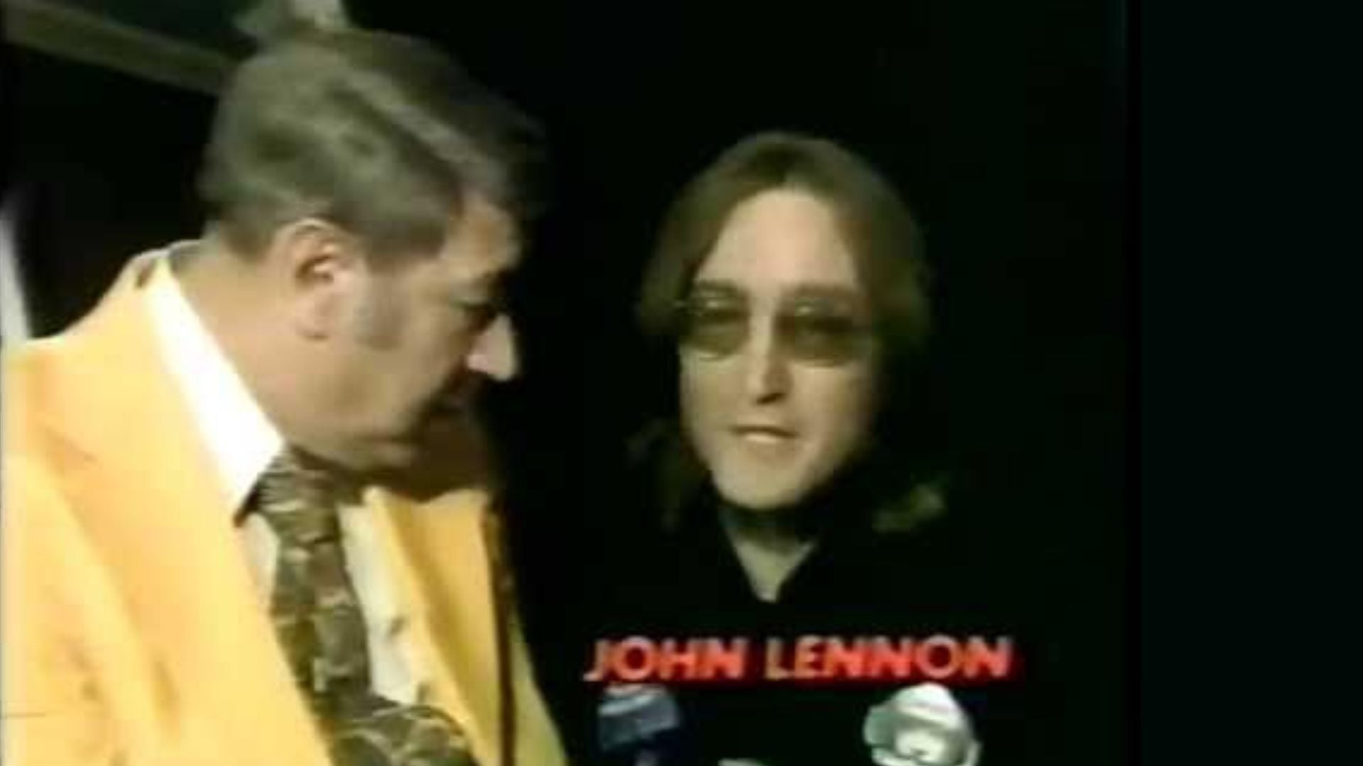 Howard Cosell había entrevistado a Lennon en una transmisión del Monday Football Night en 1974 (foto: ABC/Captura)