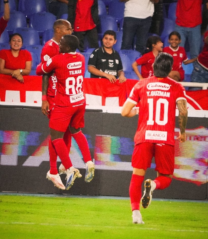 Luis Quiñones convierte el 2-0 en el Pascual Guerrero - crédito América de Cali/X