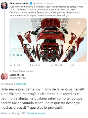 Septima hija ahijada presidente