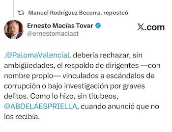 - crédito @ernestomaciast/X