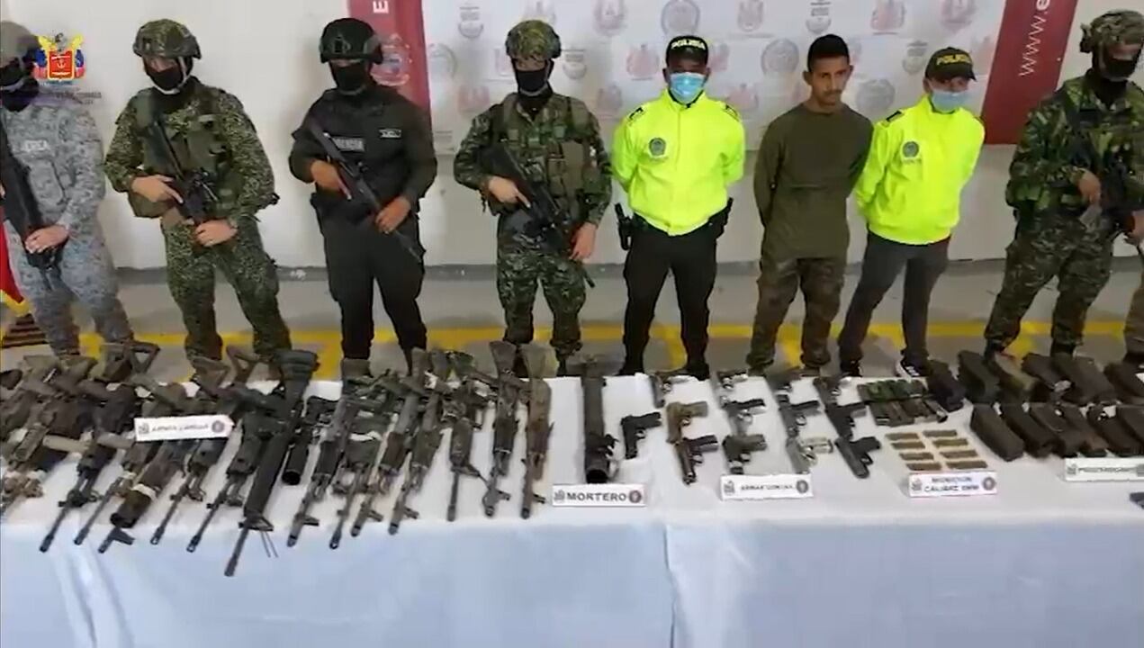 Las autoridades informaron que en la operación murieron 10 integrantes de la estructura armada, capturaron a un presunto miembro y recuperaron a un menor de edad - crédito prensa Fuerzas Militares
