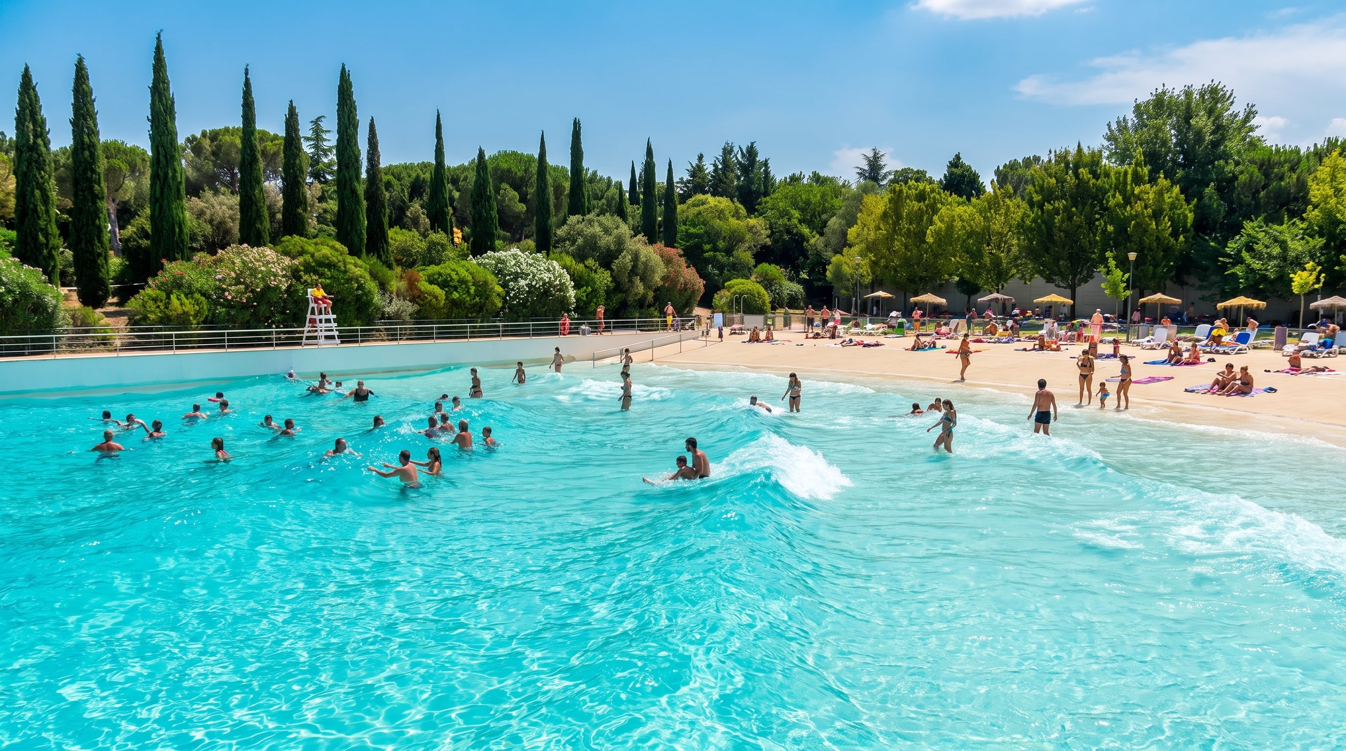 Las dos piscinas con olas de Madrid que arrasan cada verano: dónde están y cuánto cuesta entrar