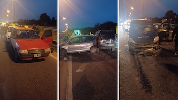 Un choque múltiple genera demoras en la Autopista Ezeiza-Cañuelas