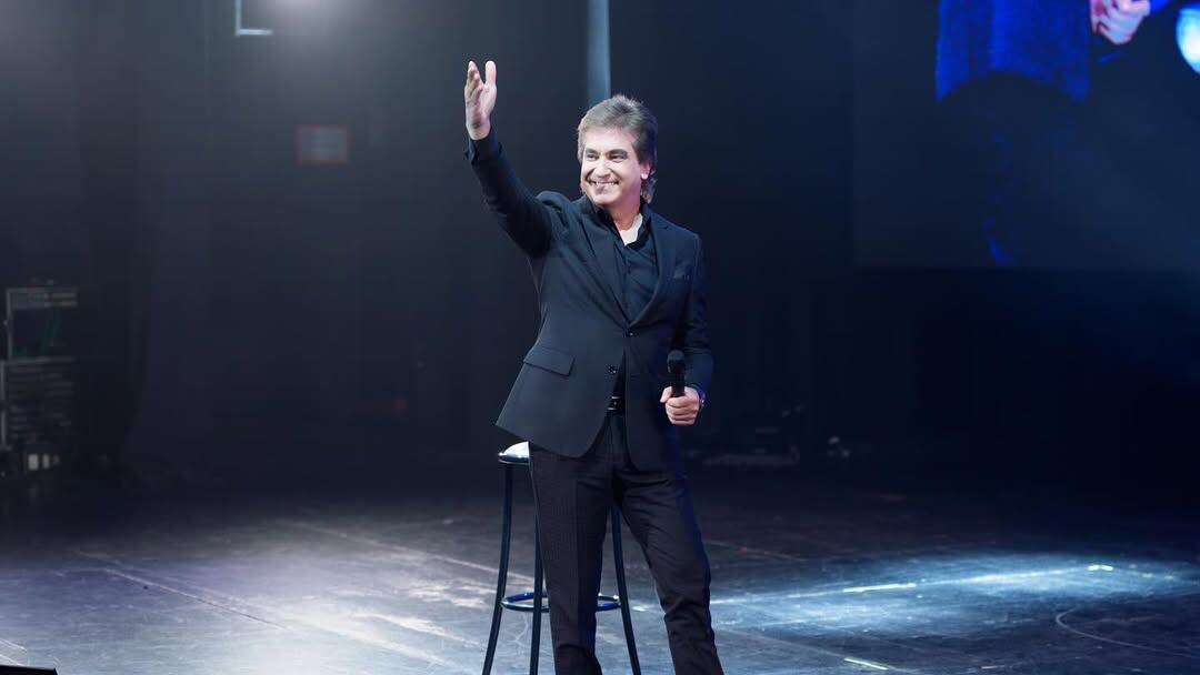 Dante Gebel, durante una de sus presentaciones en el Gran Rex