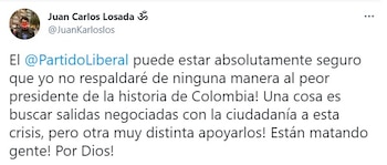 Foto: Twitter Juan Carlos Losada.