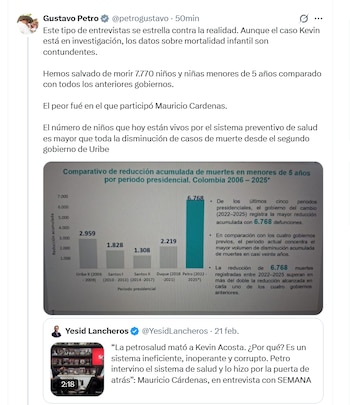 El presidente Petro aseguró que