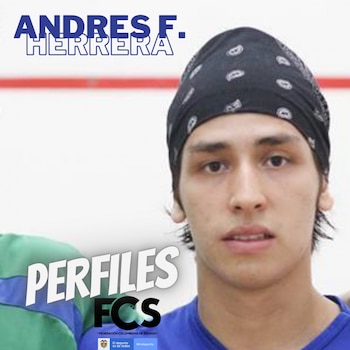 Él es Andrés Herrera, el mejor de los colombianos en la rama masculina del squash colombiano ECO 2026 - crédito FCS